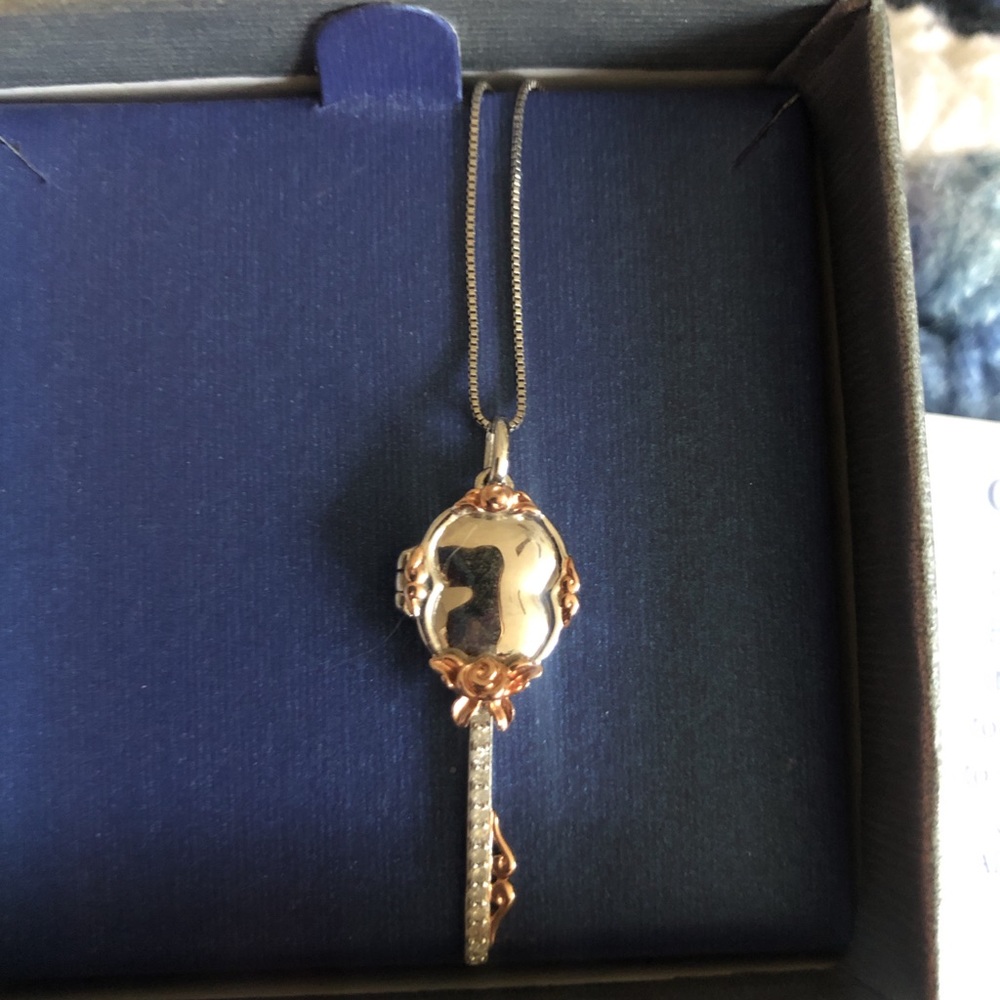 COPY - Enchanted Disney Belle Diamond Locket Pend…